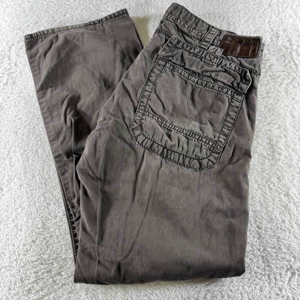 Silver Jeans Men's Cargo Pants in Brown Gray